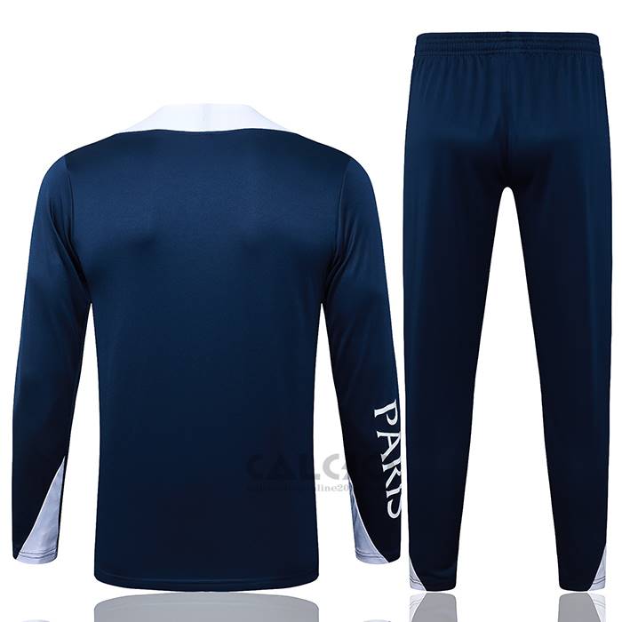 Tuta da Track di Felpa Paris Saint-Germain Bambino 2025-2026 Blu Bianco